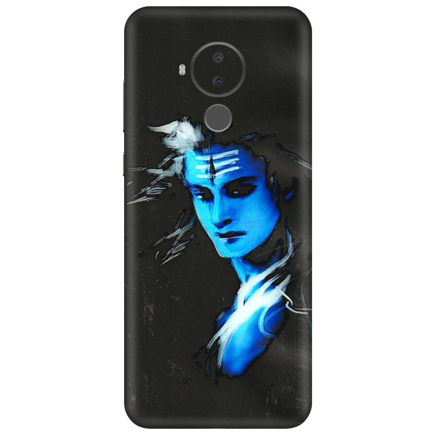 HMD NOKIA Phone Skins (All Models) - Har Har Mahadev Blue/Black - 3D Embossed Finish (L-185) HMD Nokia C30