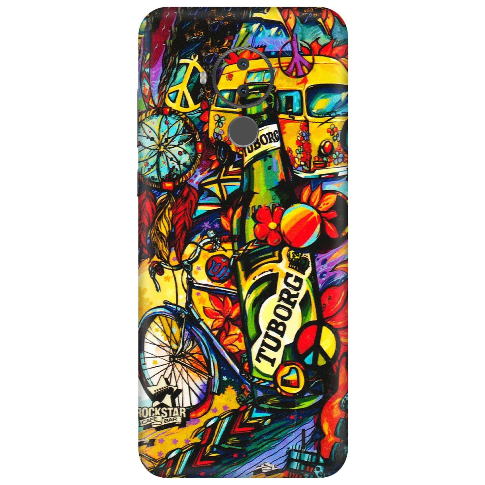HMD NOKIA Phone Skins (All Models) - Cool Beer Bottle - 3D Embossed Finish (L-193) HMD Nokia C30