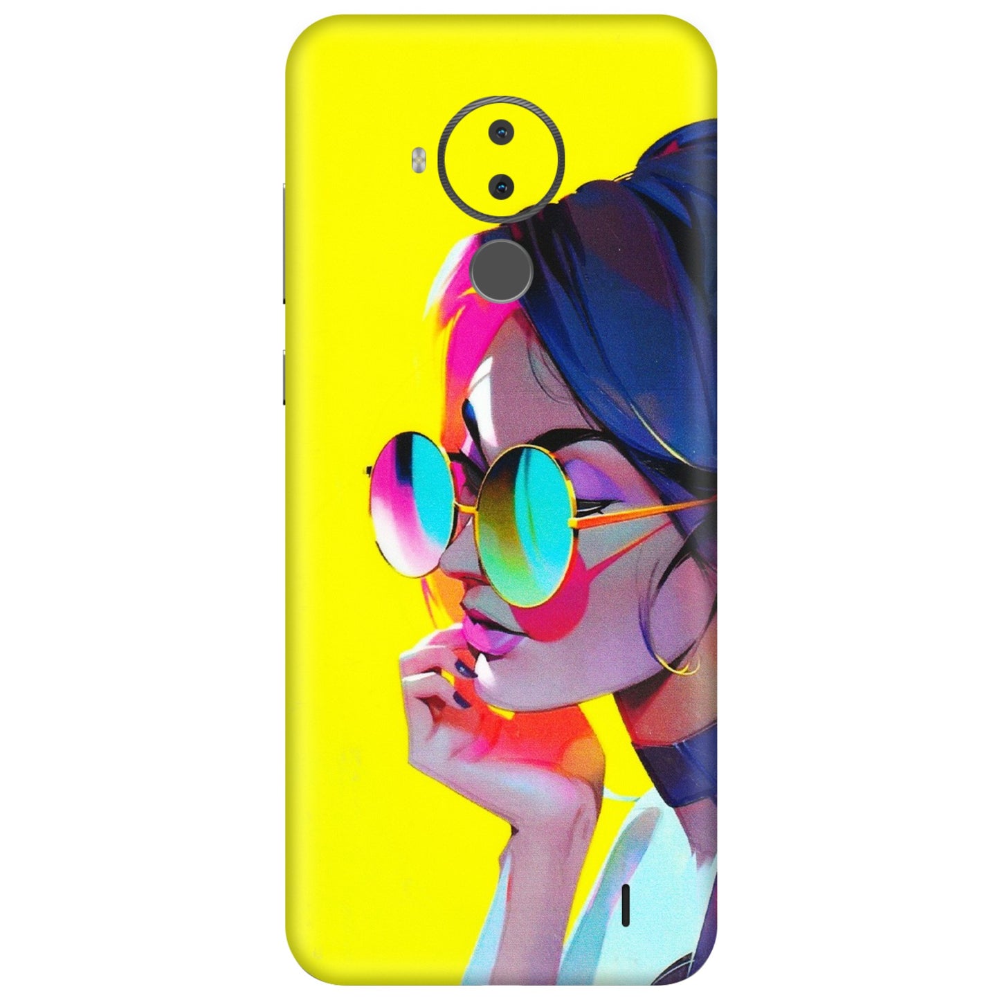 HMD NOKIA Phone Skins (All Models) - Bold Stylish Girl - 3D Embossed Finish (L-222) HMD Nokia C30