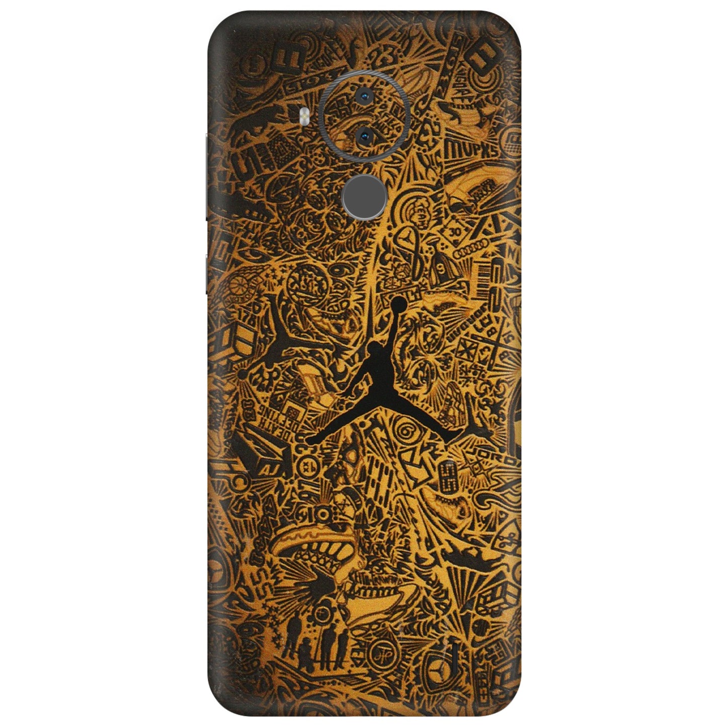 HMD NOKIA Phone Skins (All Models) - Premium Gold Basketball Player - 3D Embossed Finish (L-236) HMD Nokia C30