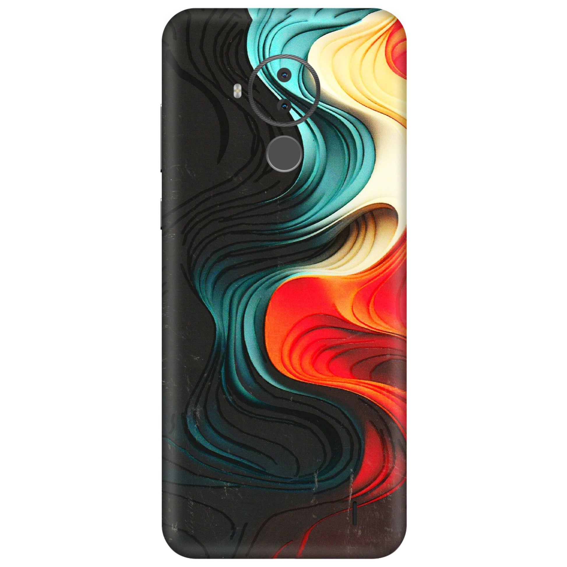 HMD NOKIA Phone Skins (All Models) - The Silky Swirl - 3D Embossed Finish (L-240) HMD Nokia C30