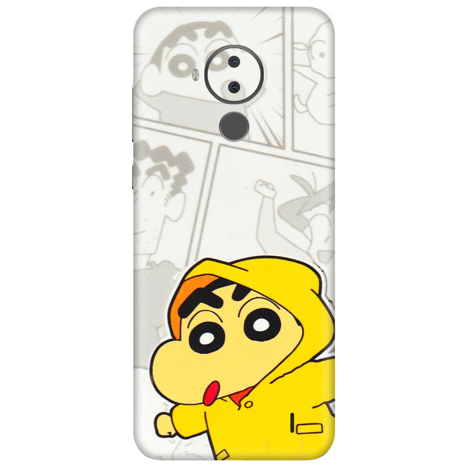HMD NOKIA Phone Skins (All Models) - Yellow Shinchan Comic - 3D Embossed Finish (L-246) HMD Nokia C30