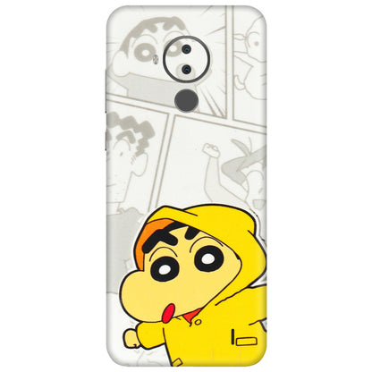 HMD NOKIA Phone Skins (All Models) - Yellow Shinchan Comic - 3D Embossed Finish (L-246) HMD Nokia C30