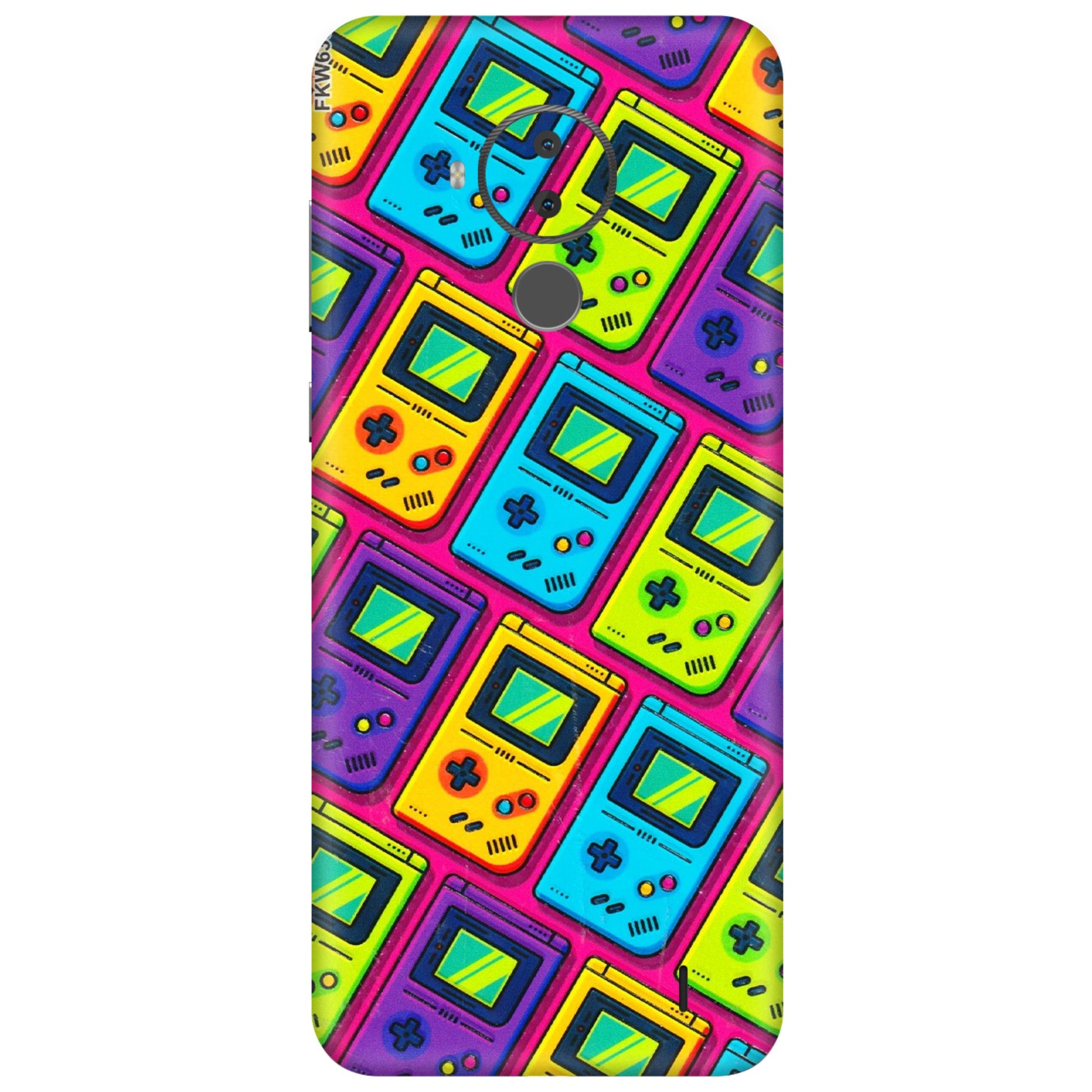 HMD NOKIA Phone Skins (All Models) - Gameboy Colourful - 3D Embossed Finish (L-266) HMD Nokia C30
