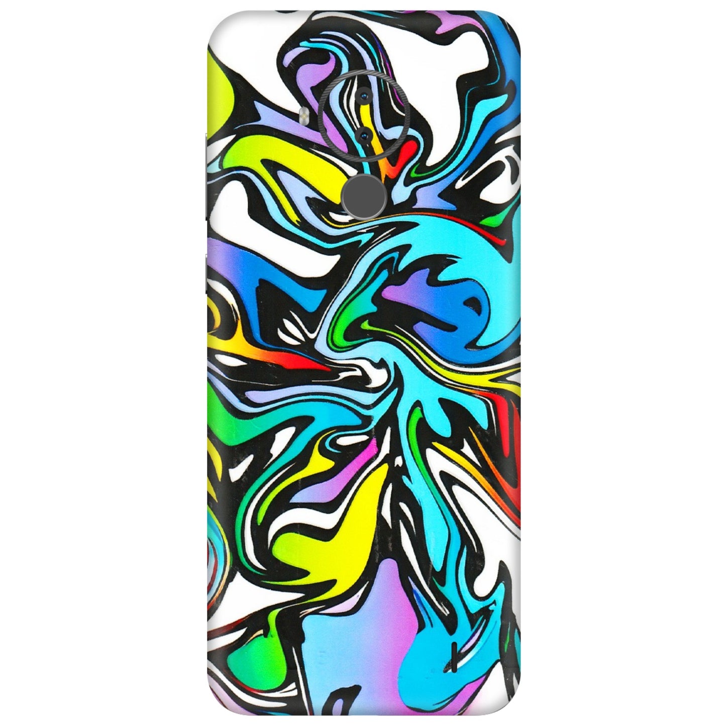 HMD NOKIA Phone Skins (All Models) - Abstract Colour Paints - 3D Embossed Finish (L-271) HMD Nokia C30