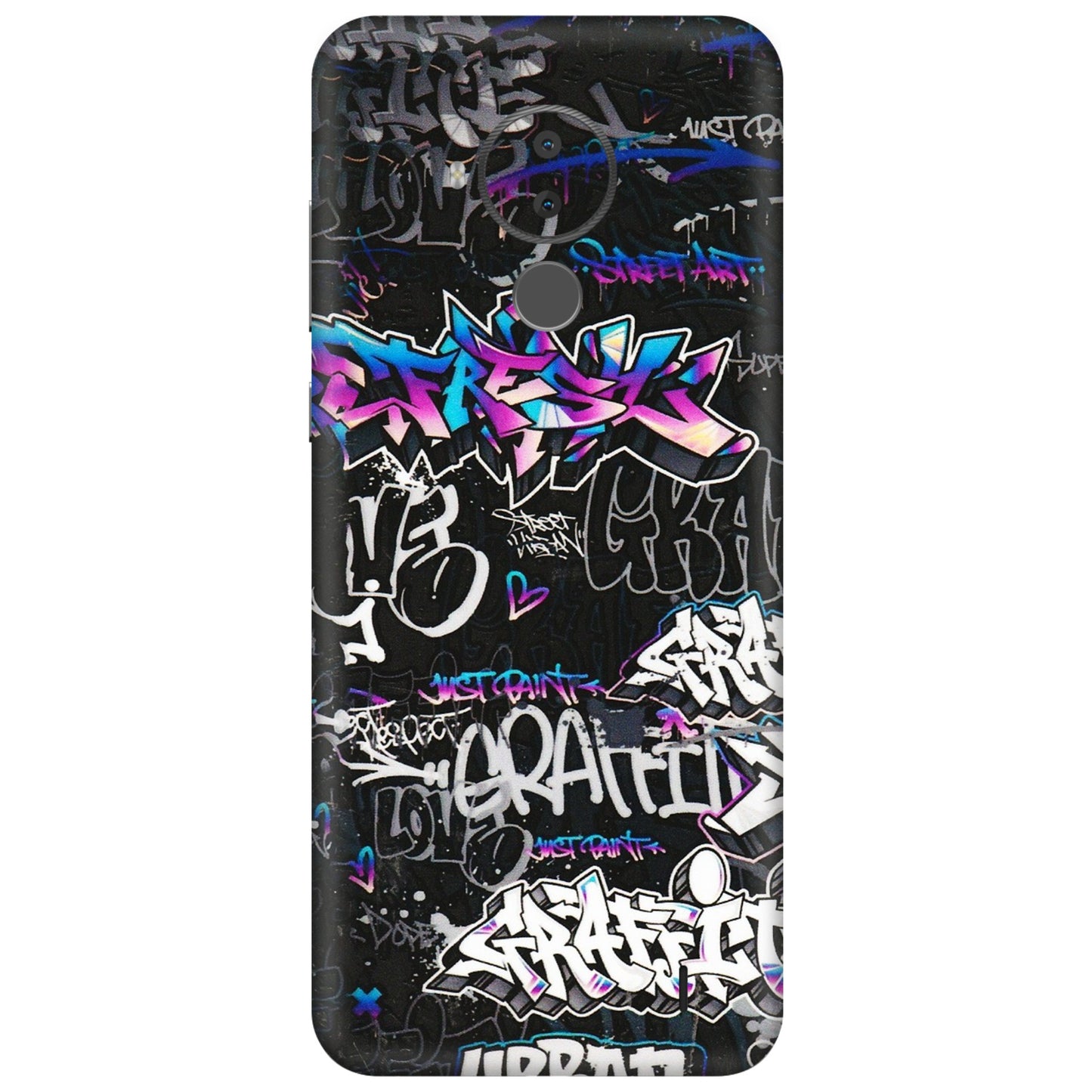 HMD NOKIA Phone Skins (All Models) - Graffiti Killer - 3D Embossed Finish (L-274) HMD Nokia C30