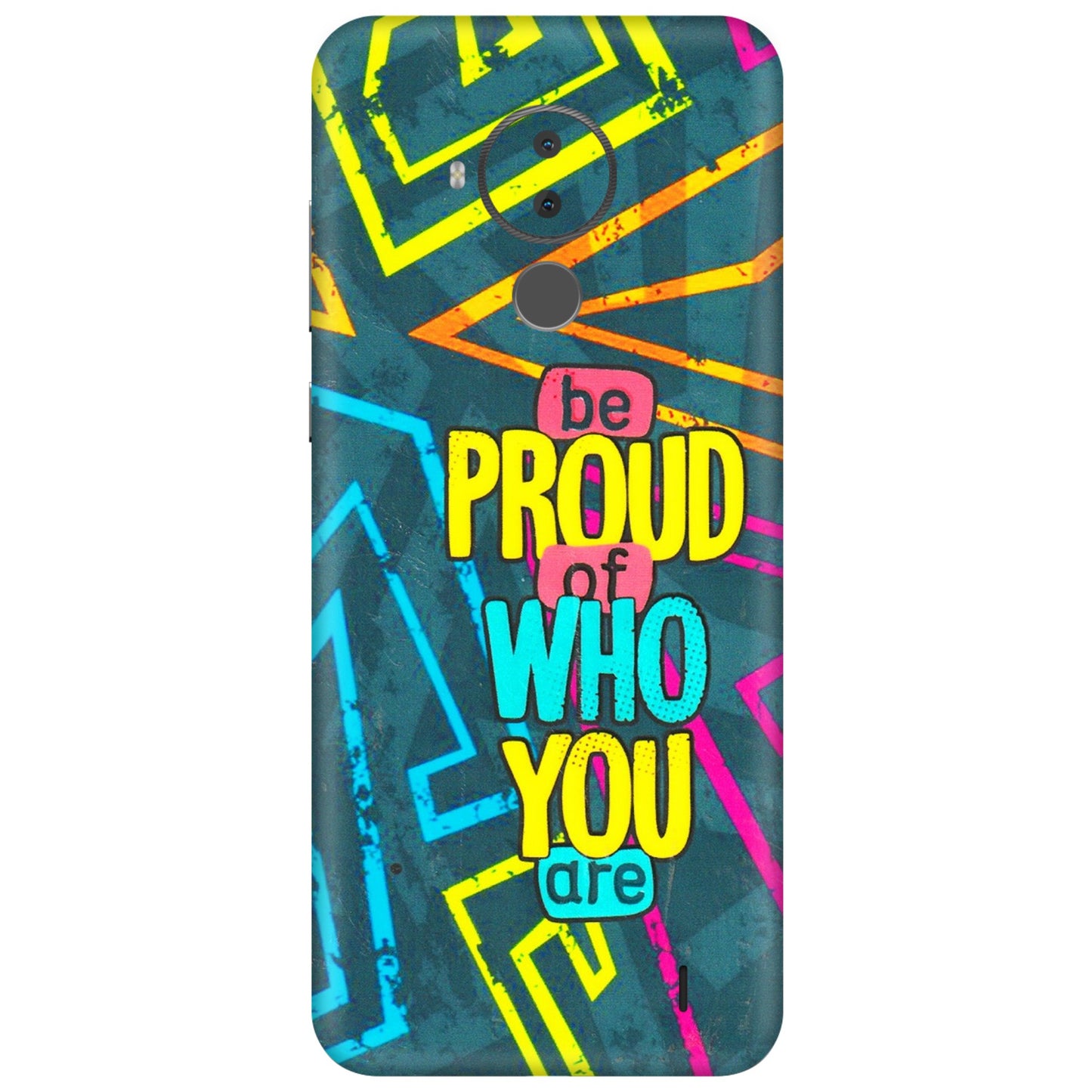 HMD NOKIA Phone Skins (All Models) - Be Proud Of Who You Are - 3D Embossed Finish (L-277) HMD Nokia C30