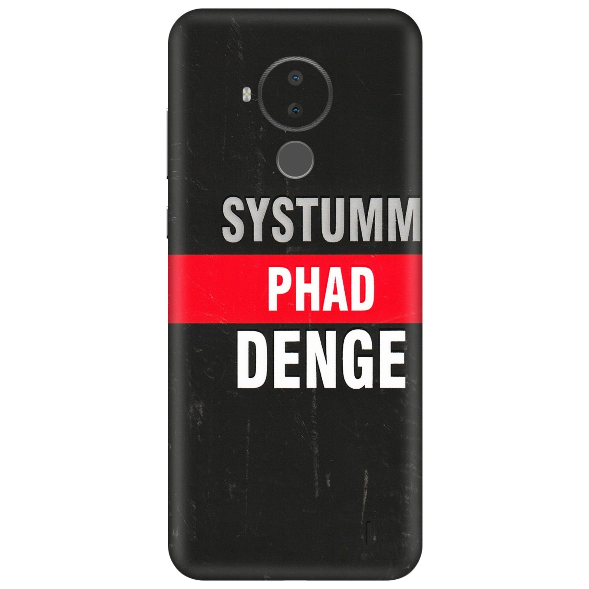HMD NOKIA Phone Skins (All Models) - Systumm Phad Denge - 3D Embossed Finish (L-278) HMD Nokia C30