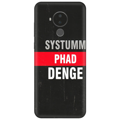 HMD NOKIA Phone Skins (All Models) - Systumm Phad Denge - 3D Embossed Finish (L-278) HMD Nokia C30