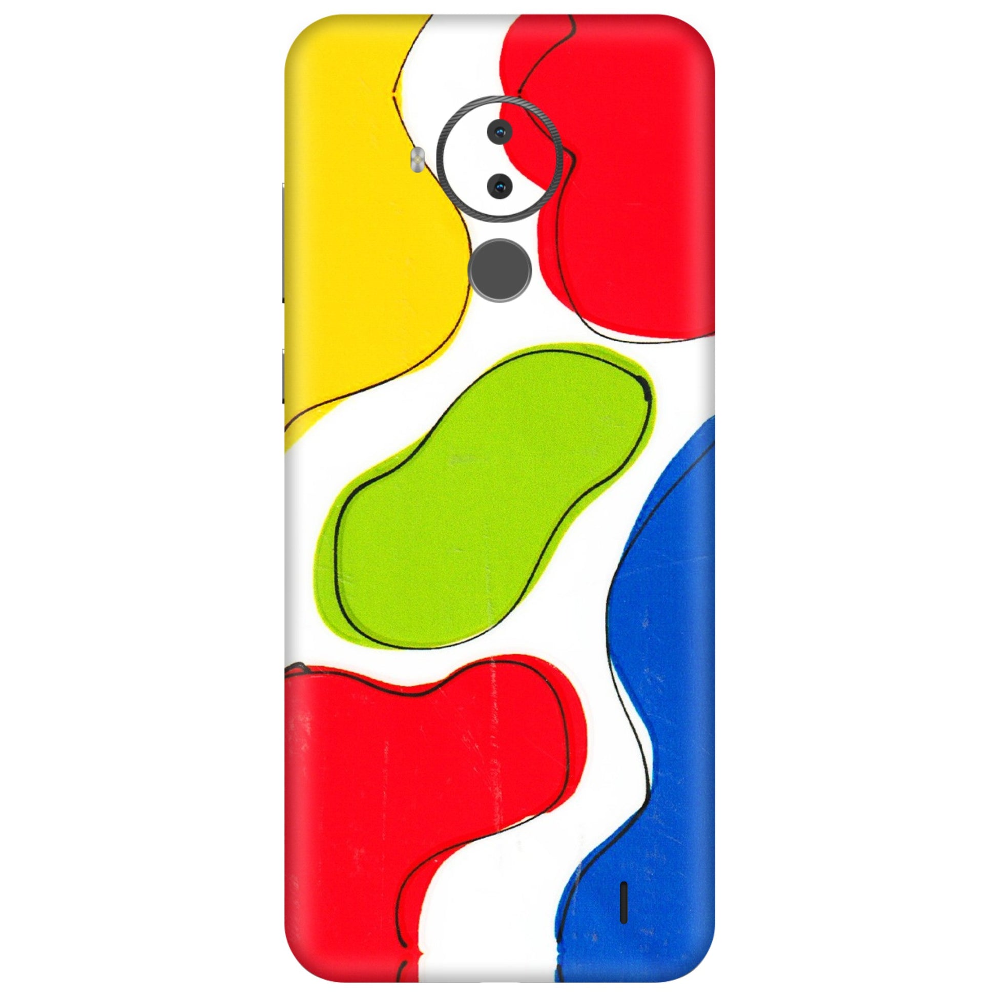 HMD NOKIA Phone Skins (All Models) - RGB Colour Paint - 3D Embossed Finish (L-284) HMD Nokia C30
