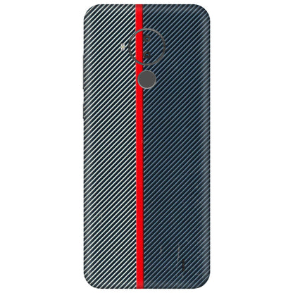 HMD NOKIA Phone Skins (All Models) - Blue Sober Lines - 3D Embossed Finish (L-305) HMD Nokia C30