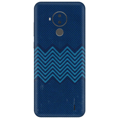HMD NOKIA Phone Skins (All Models) - Blue Sober Waves - 3D Embossed Finish (L-306) HMD Nokia C30