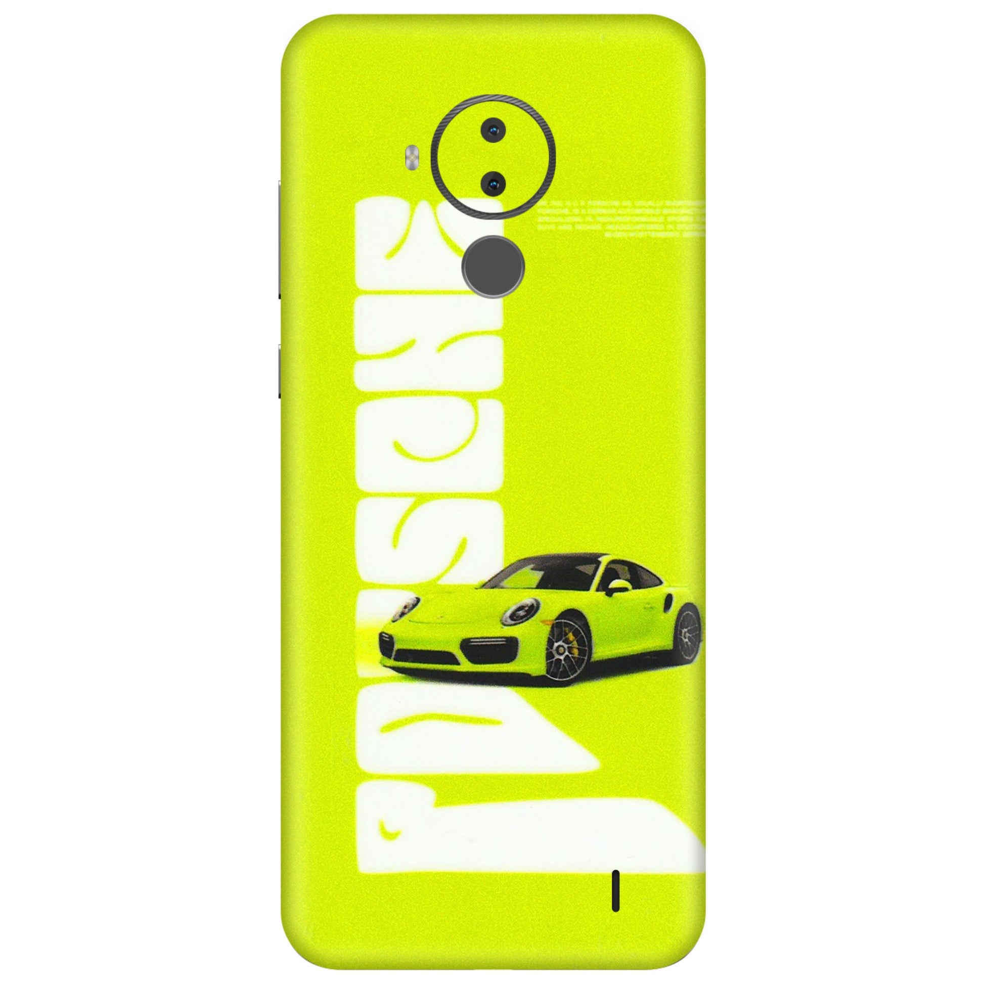 HMD NOKIA Phone Skins (All Models) - Lime Green Porche - 3D Embossed Finish (L-30) HMD Nokia C30