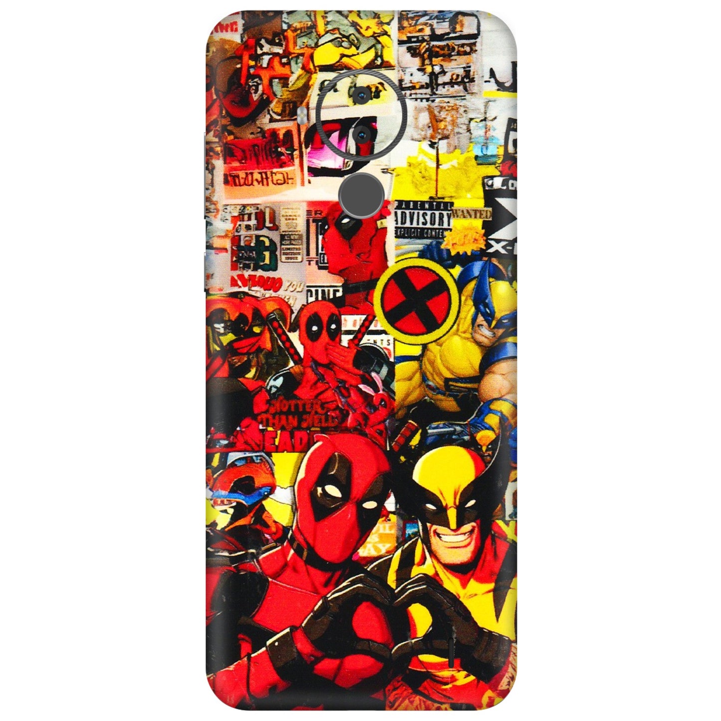 HMD NOKIA Phone Skins (All Models) - Spidy Wolverine - 3D Embossed Finish (L-310) HMD Nokia C30