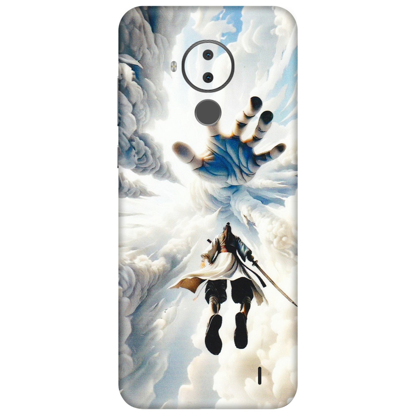 HMD NOKIA Phone Skins (All Models) - Big Hand With Monkey King - 3D Embossed Finish (L-323) HMD Nokia C30