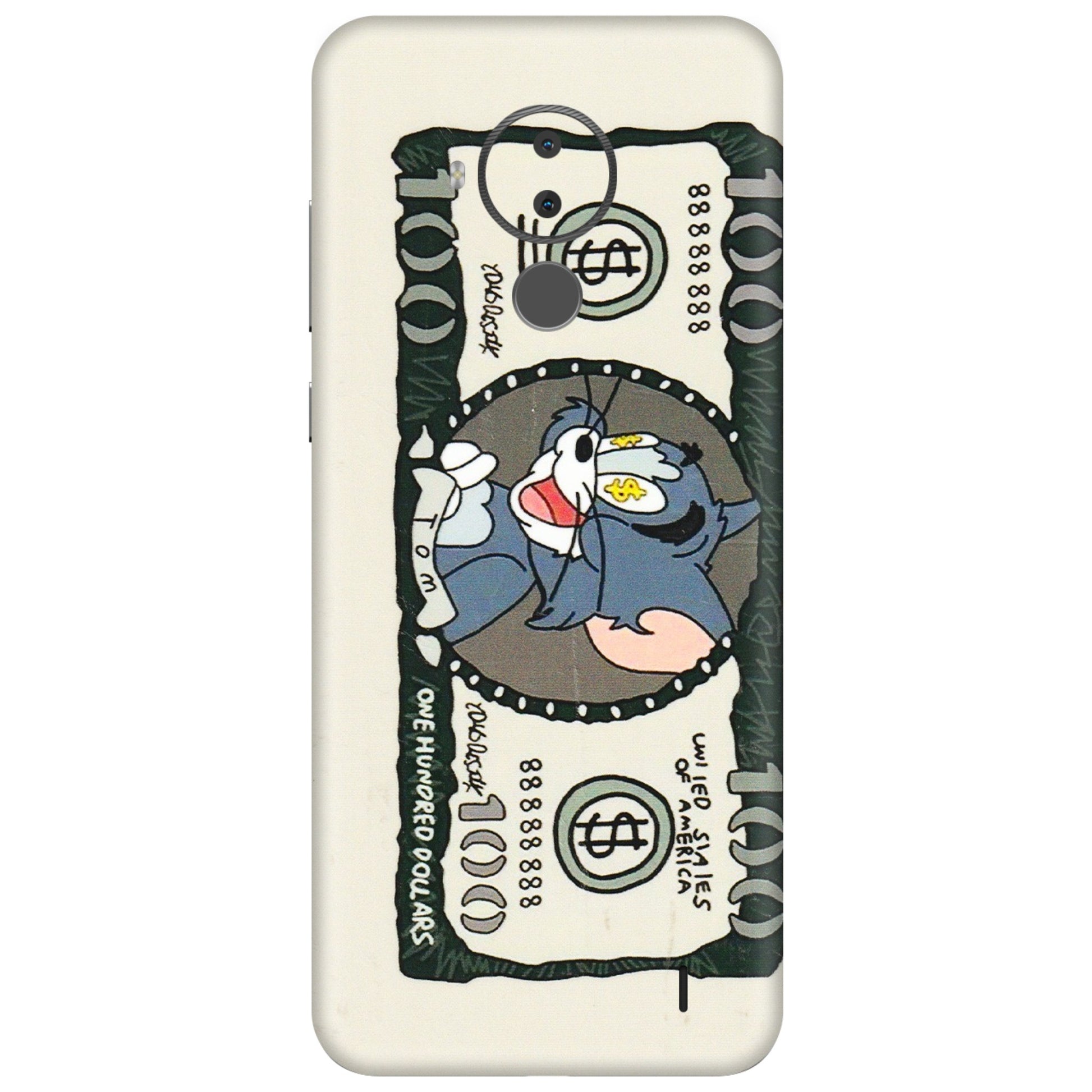 HMD NOKIA Phone Skins (All Models) - Tom Hundred Dollar - 3D Embossed Finish (L-324) HMD Nokia C30