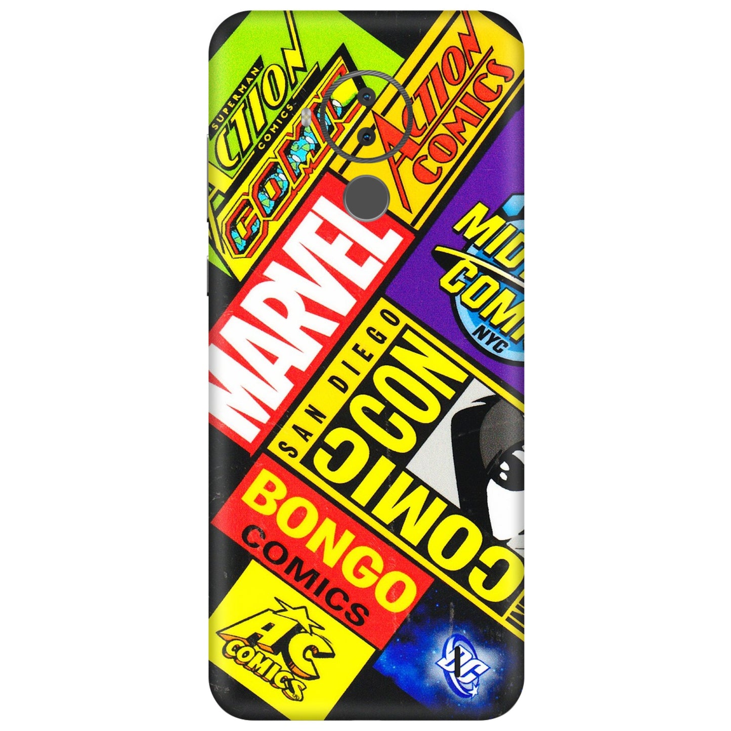 HMD NOKIA Phone Skins (All Models) - Bongo Comic Con - 3D Embossed Finish (L-325) HMD Nokia C30