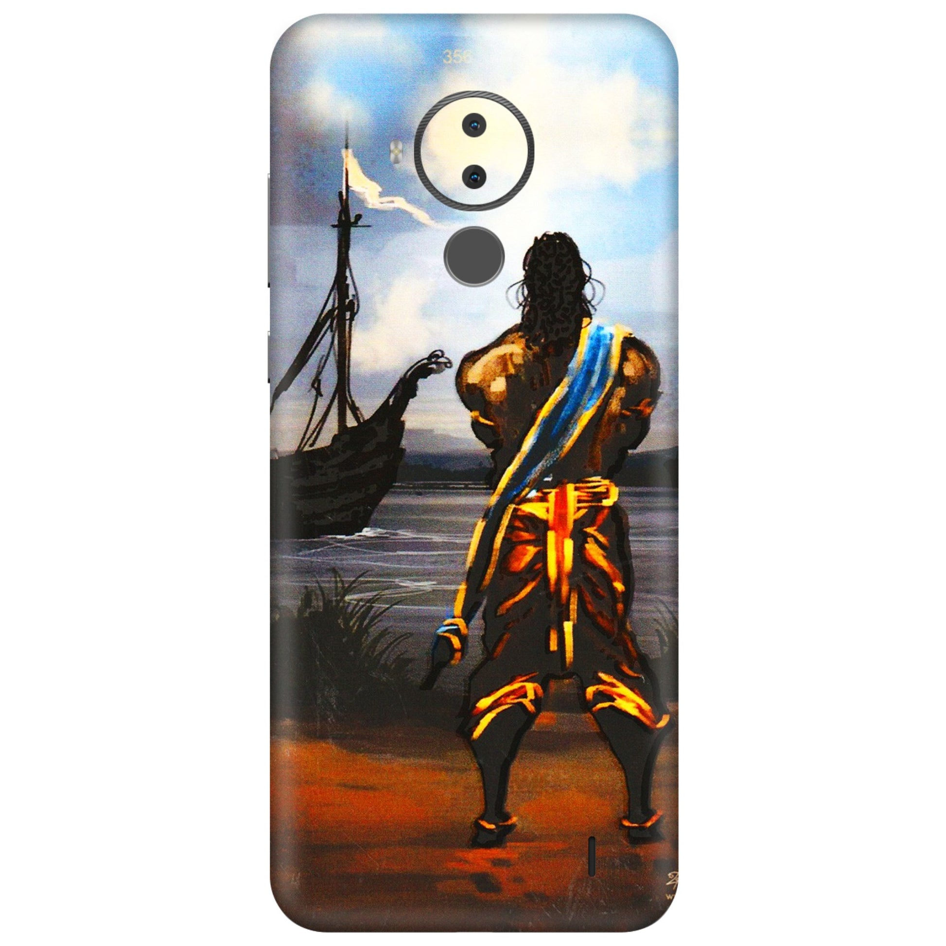 HMD NOKIA Phone Skins (All Models) - Heavenly God Figure - 3D Embossed Finish (L-34) HMD Nokia C30