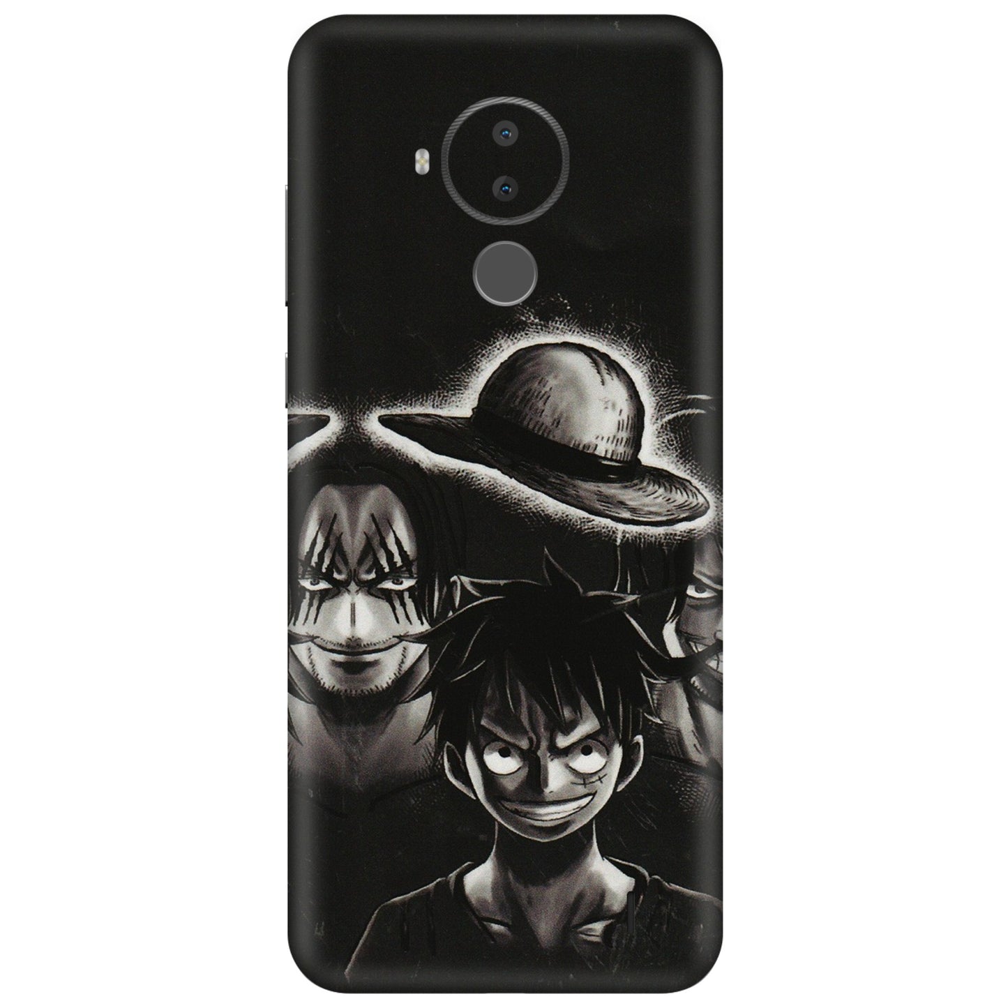 HMD NOKIA Phone Skins (All Models) - Black Luffy Hat - 3D Embossed Finish (L-57) HMD Nokia C30