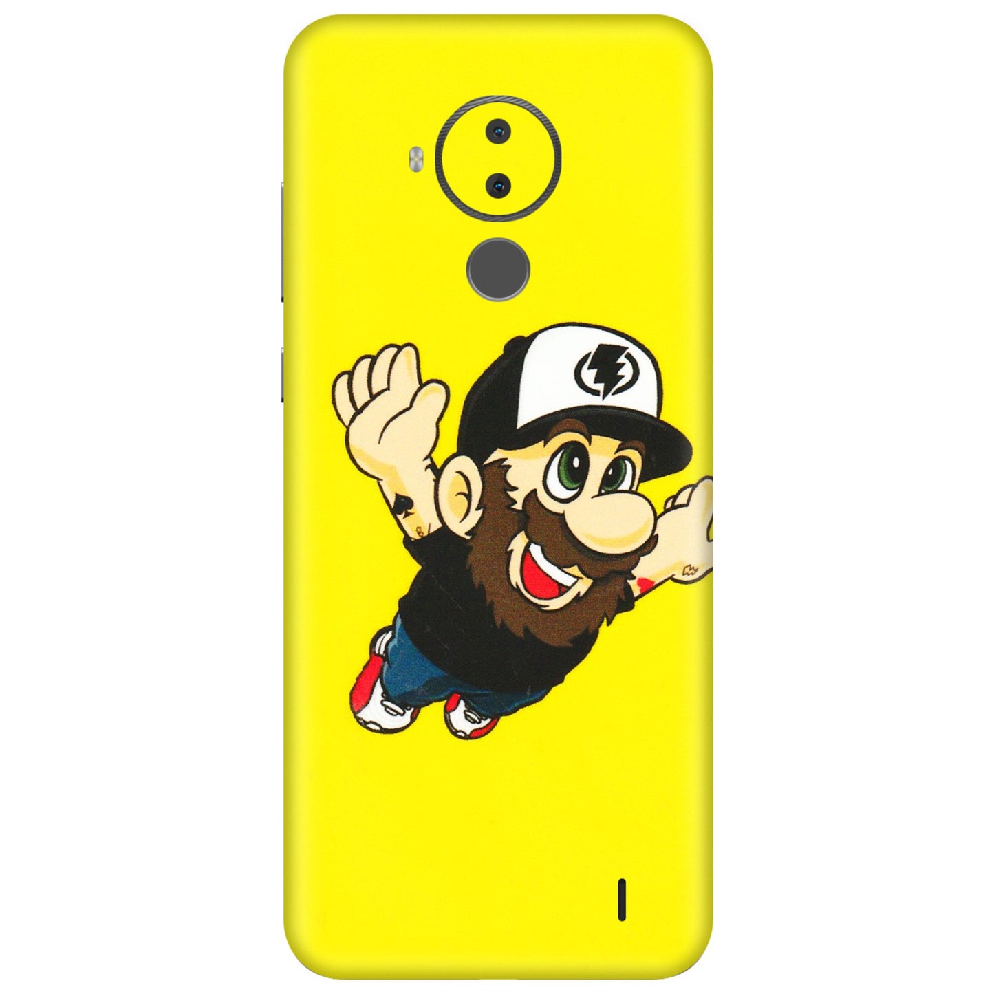 HMD NOKIA Phone Skins (All Models) - Flying Beardo - 3D Embossed Finish (L-60) HMD Nokia C30