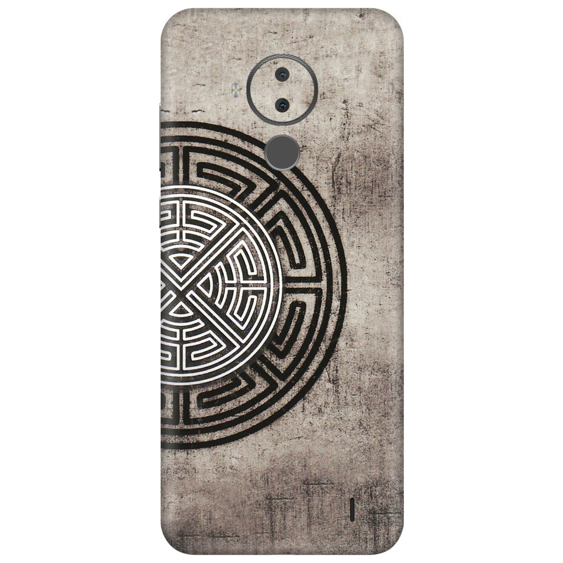 HMD NOKIA Phone Skins (All Models) - Mysterious Circular Design - 3D Embossed Finish (L-63) HMD Nokia C30