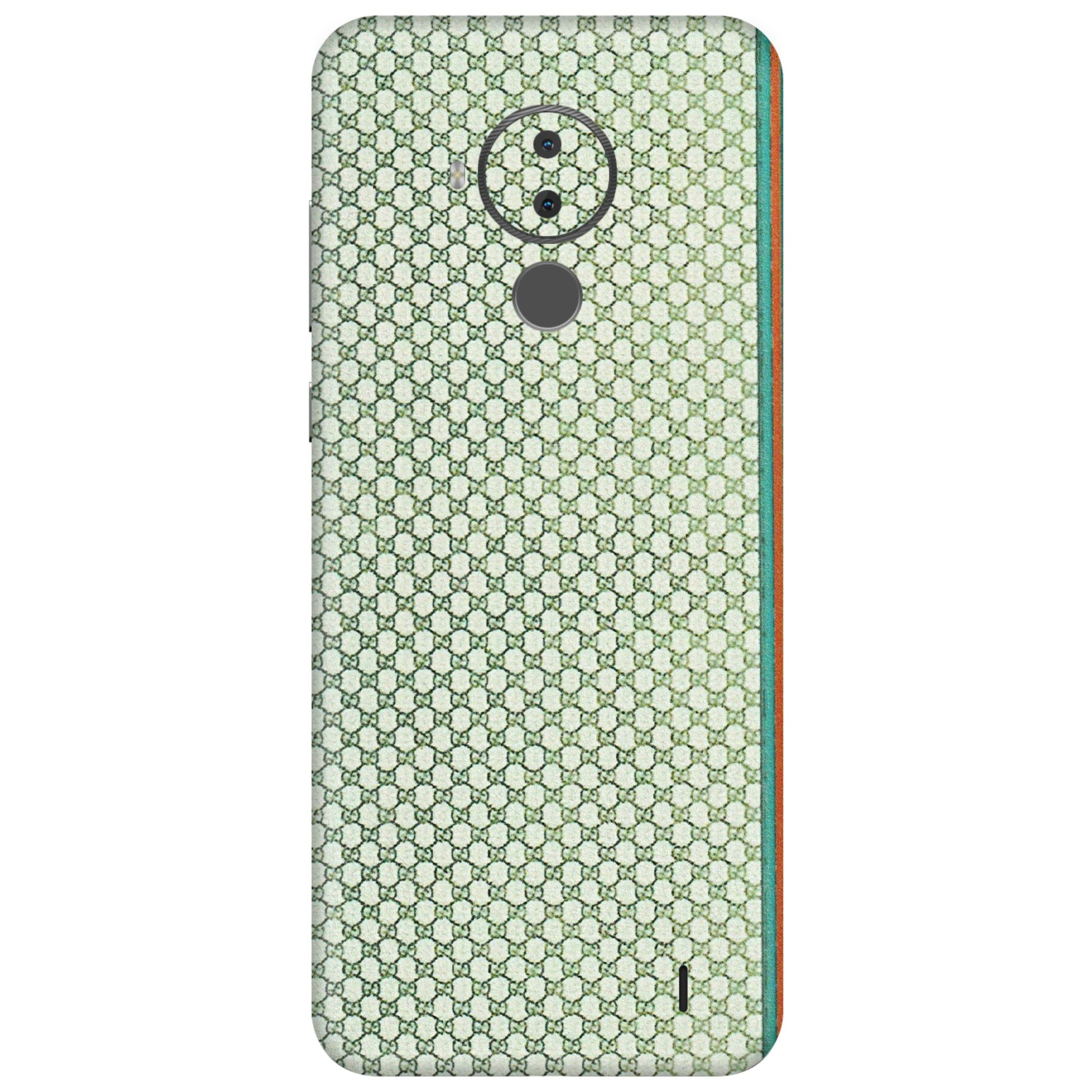 HMD NOKIA Phone Skins (All Models) - Gucci Fabric Pattern - 3D Embossed Finish (L-73) HMD Nokia C30