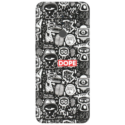 HMD NOKIA Phone Skins (All Models) - Dope Stay Classy Black Doodles - Matte Finish (M-126) HMD Nokia C30