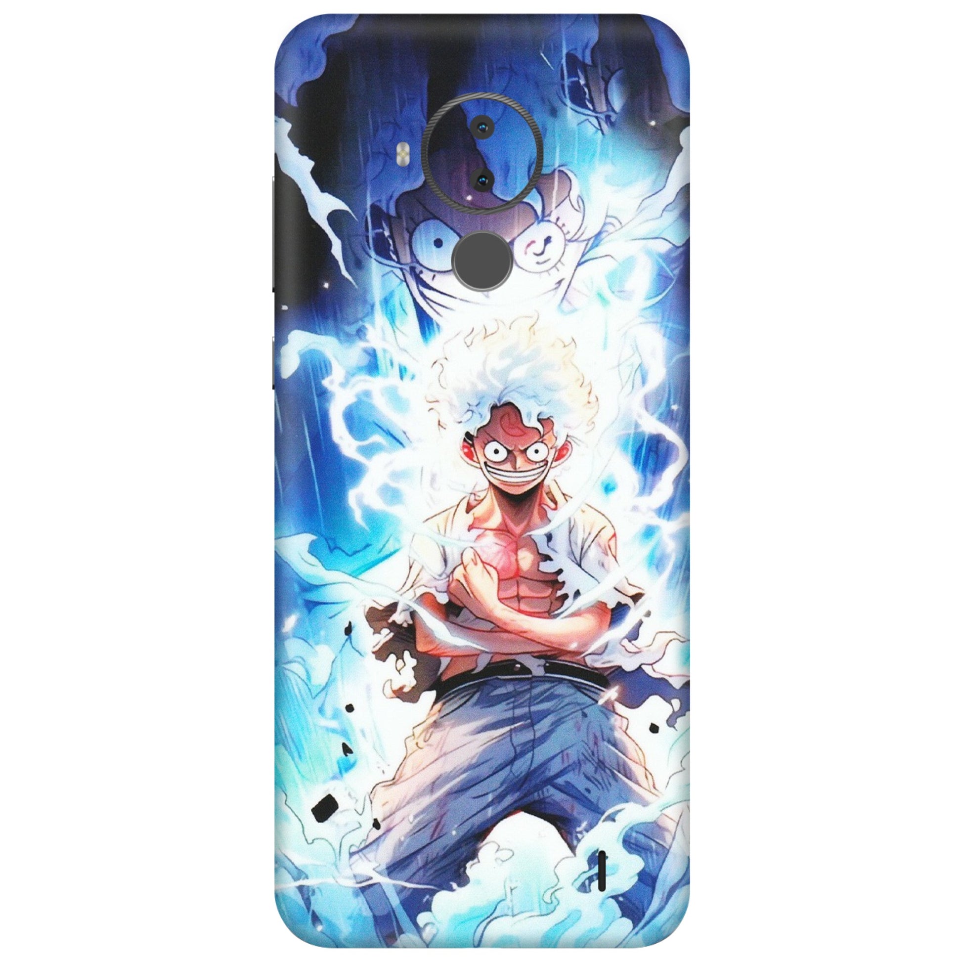 HMD NOKIA Phone Skins (All Models) - Blue Thunder Luffy Anime - Matte Finish (M-132) HMD Nokia C30