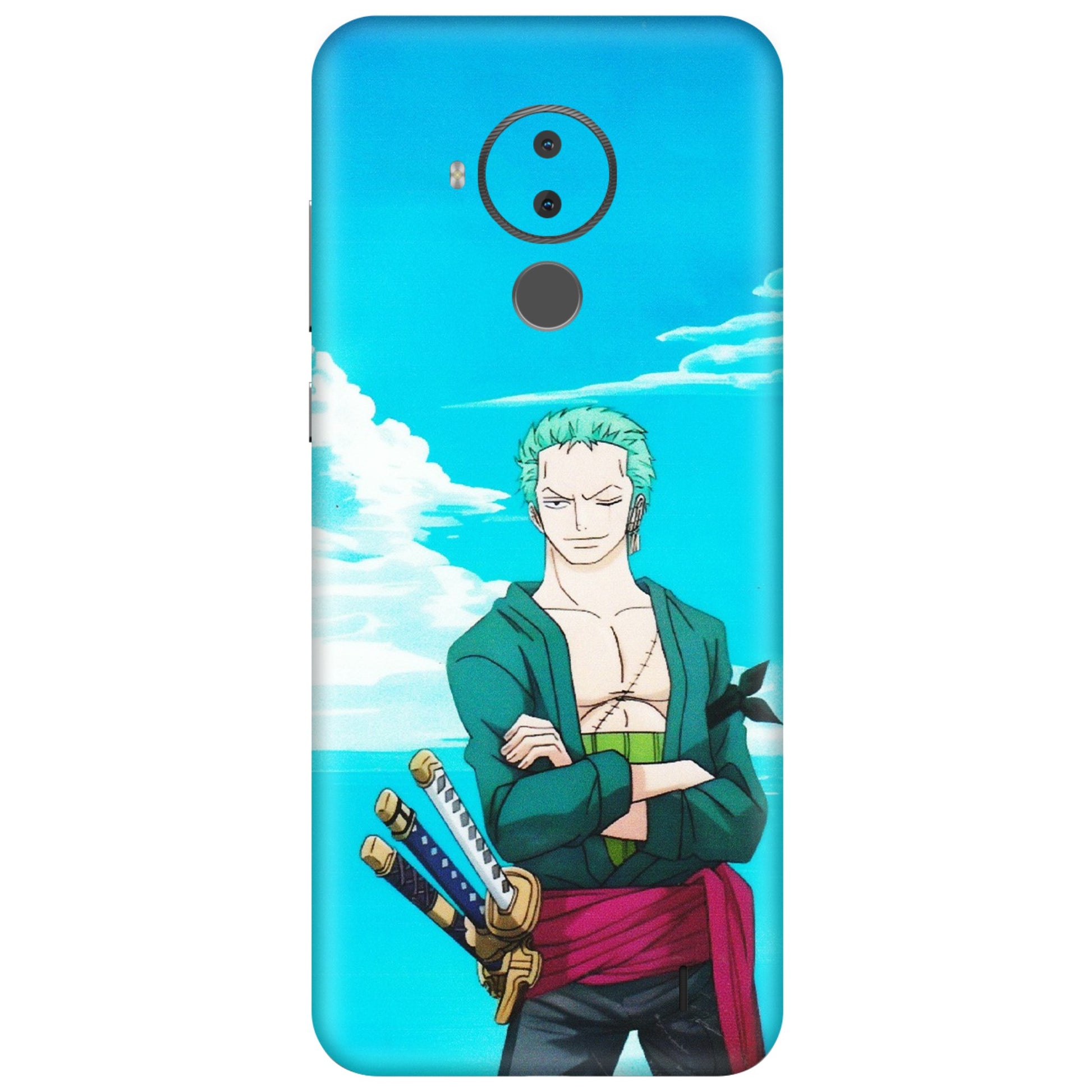 HMD NOKIA Phone Skins (All Models) - Cool Swordman Zoro Anime - Matte Finish (M-143) HMD Nokia C30