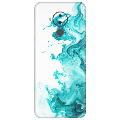HMD NOKIA Phone Skins (All Models) - Sky Blue Abstract Colour - Matte Finish (M-146) HMD Nokia C30