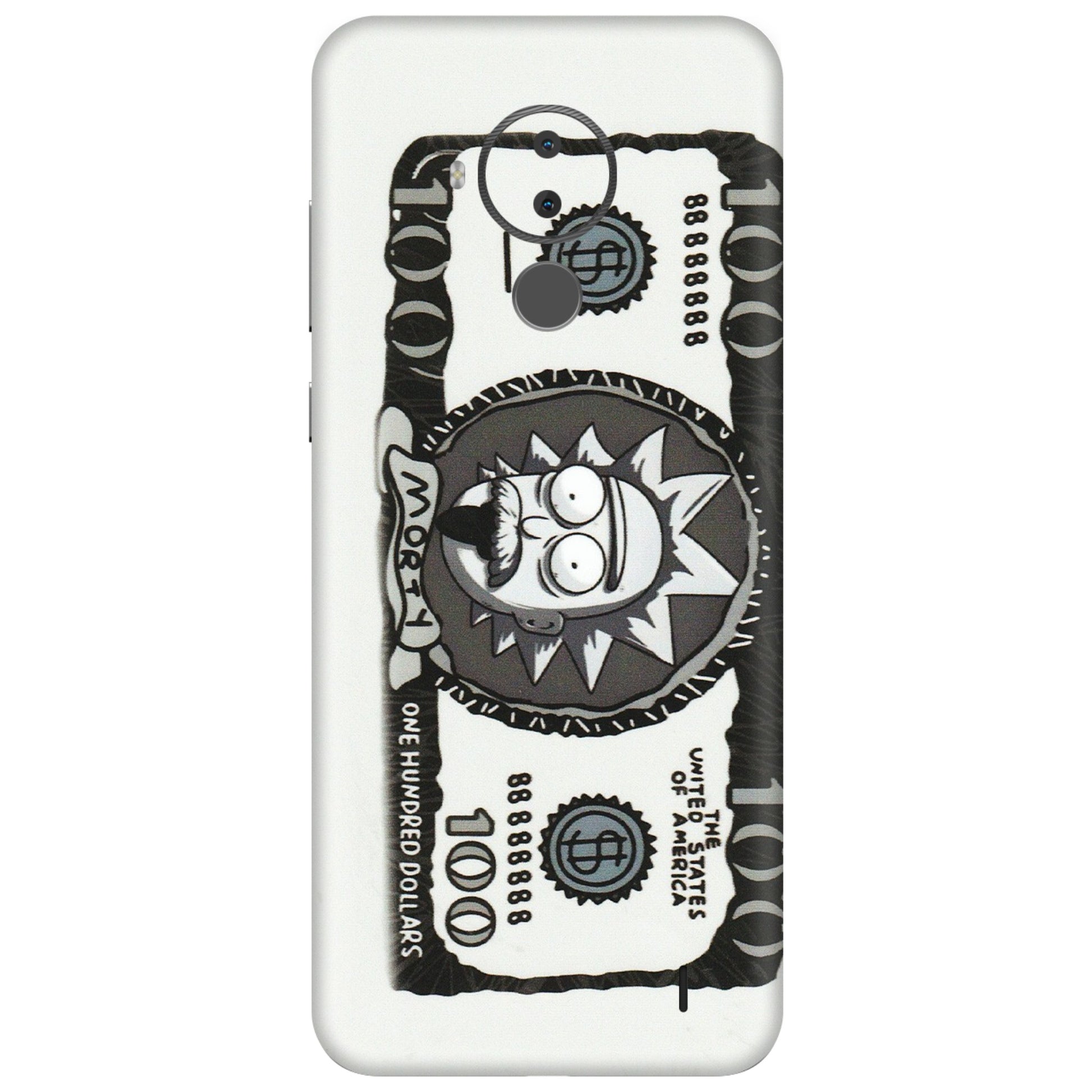 HMD NOKIA Phone Skins (All Models) - Rick And Morty Hundred Dollar Anime - Matte Finish (M-161) HMD Nokia C30