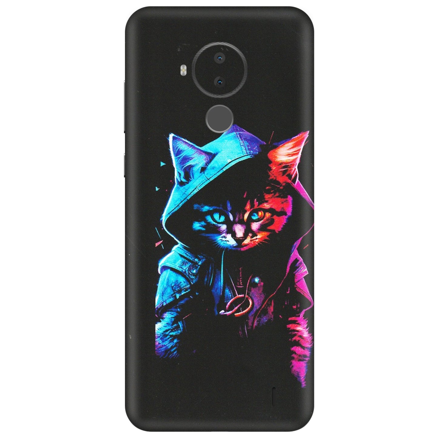 HMD NOKIA Phone Skins (All Models) - Cyberpunk Cat - Matte Finish (M-45) HMD Nokia C30