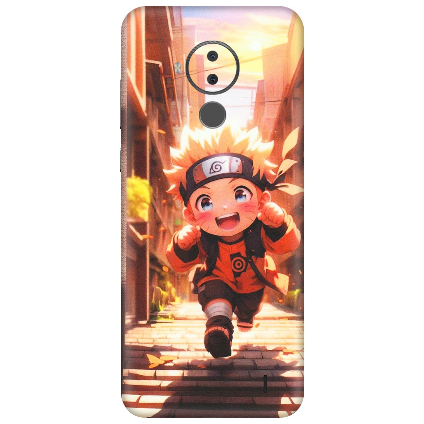HMD NOKIA Phone Skins (All Models) - Naruto Cute Toon Running - Matte Finish (M-04) HMD Nokia C30