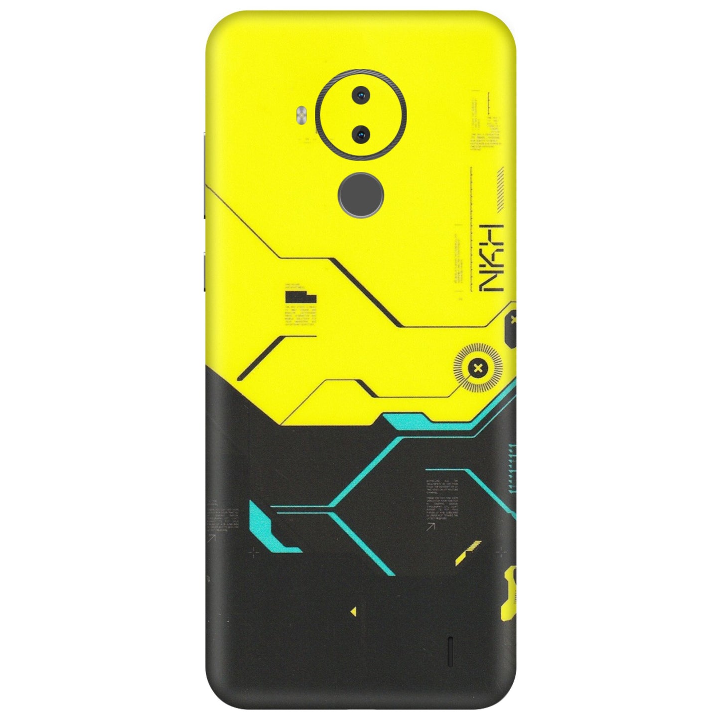 HMD NOKIA Phone Skins (All Models) - Black Yellow Technica - Matte Finish (M-53) HMD Nokia C30