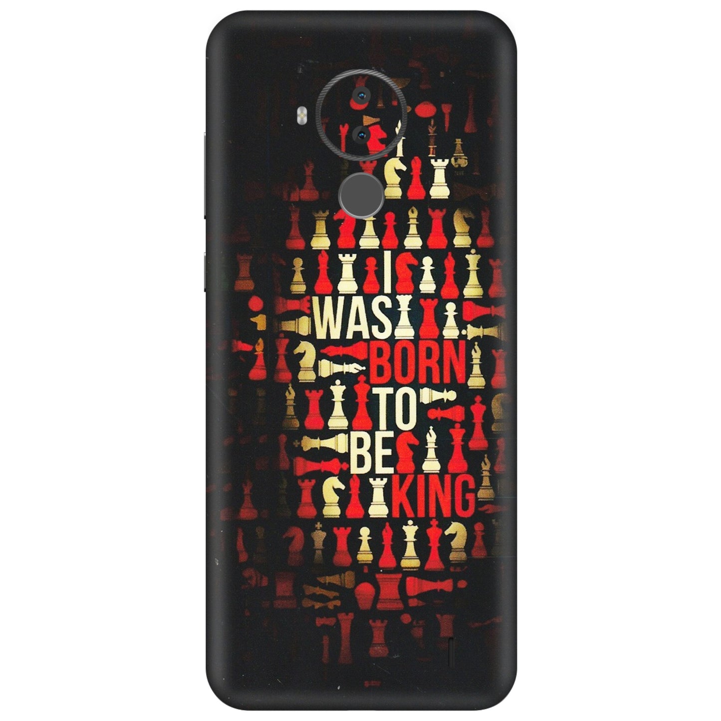 HMD NOKIA Phone Skins (All Models) - Born To Be King - Matte Finish (M-73) HMD Nokia C30