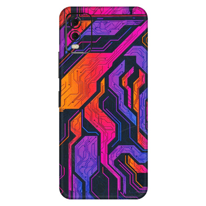 HMD NOKIA Phone Skins (All Models) - Tech Circuits Futuristic - 3D Embossed Finish (L-07) HMD Nokia C32