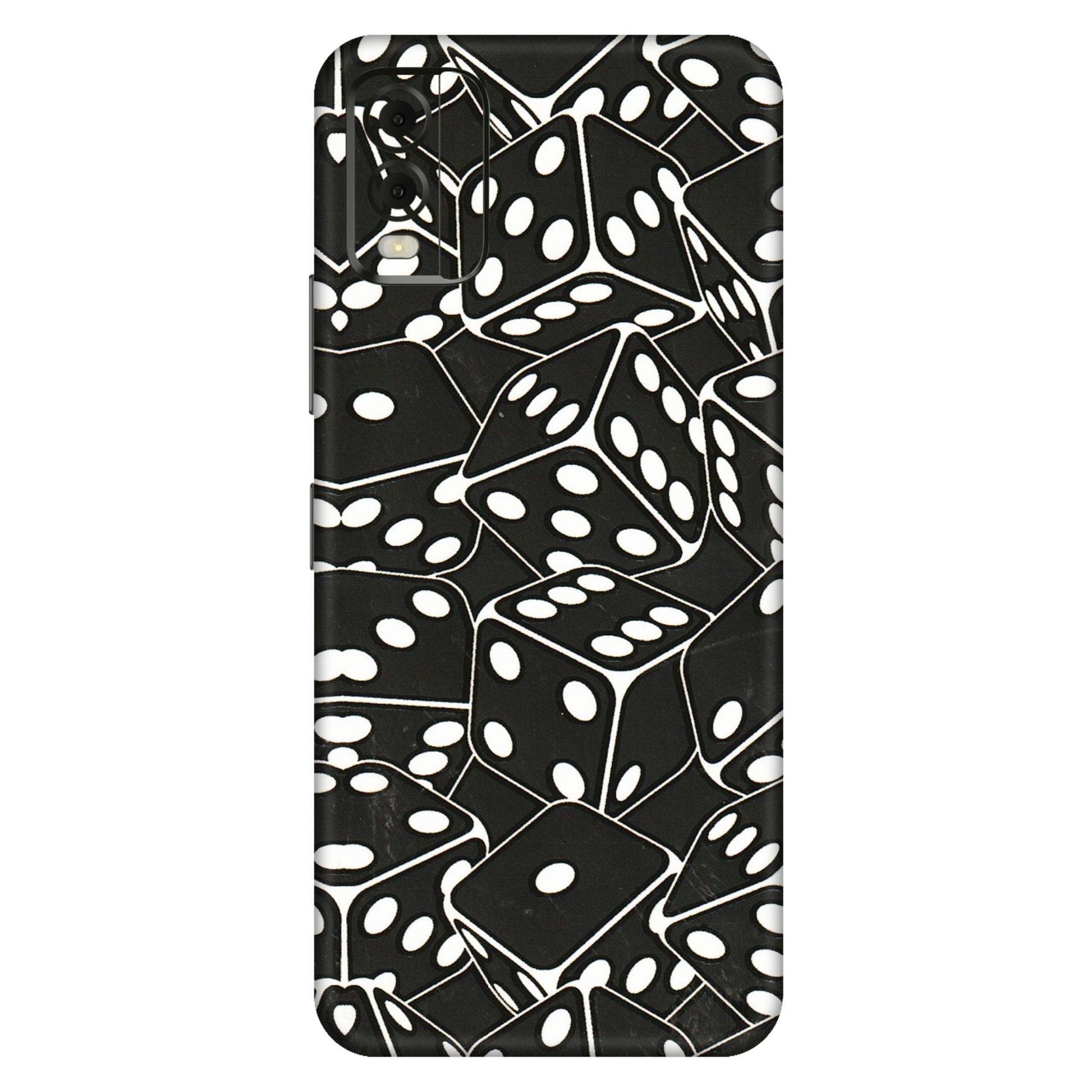 HMD NOKIA Phone Skins (All Models) - Big Black Dices - 3D Embossed Finish (L-106) HMD Nokia C32