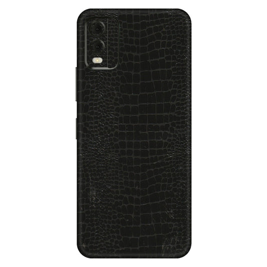 HMD NOKIA Phone Skins (All Models) - Snake Leather Black - 3D Embossed Finish (L-107) HMD Nokia C32