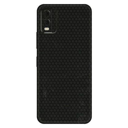 HMD NOKIA Phone Skins (All Models) - Black honeycomb - 3D Embossed Finish (L-114) HMD Nokia C32