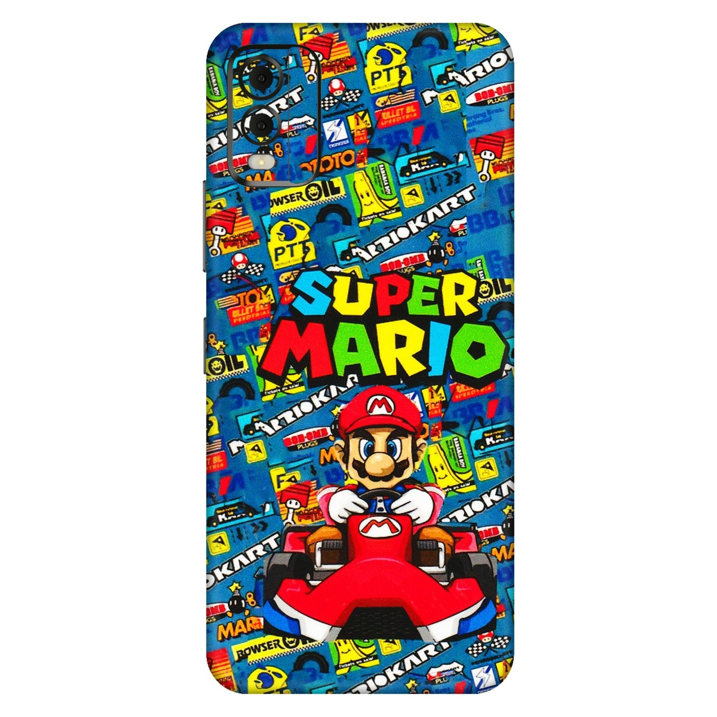 HMD NOKIA Phone Skins (All Models) - Super Mario Kart - 3D Embossed Finish (L-140) HMD Nokia C32