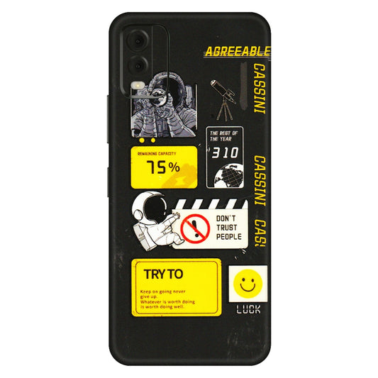 HMD NOKIA Phone Skins (All Models) - Black Cassini - 3D Embossed Finish (L-161) HMD Nokia C32