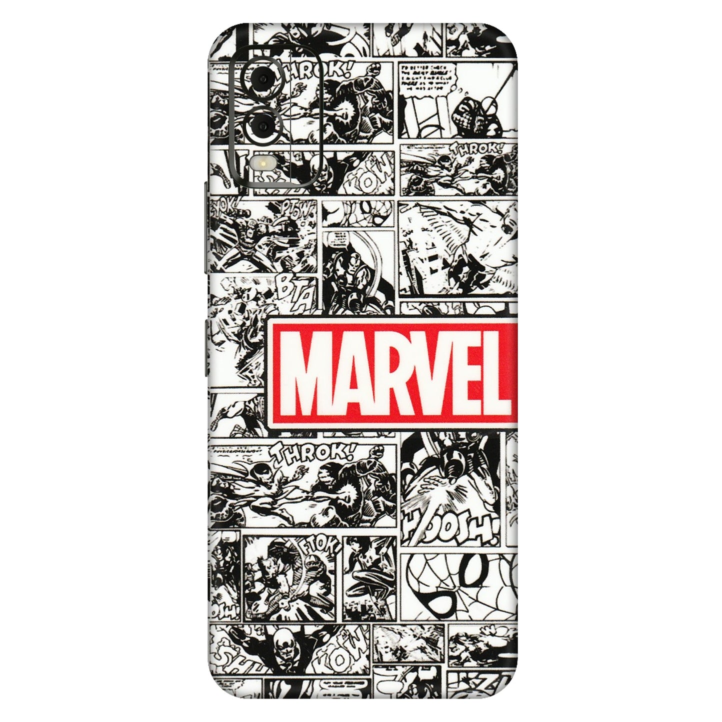 HMD NOKIA Phone Skins (All Models) - Marvel Comic - 3D Embossed Finish (L-171) HMD Nokia C32