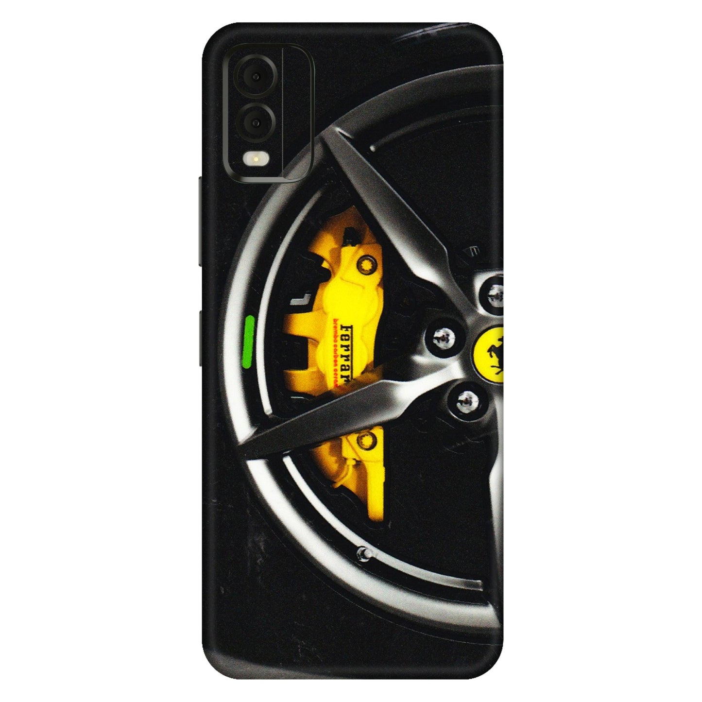 HMD NOKIA Phone Skins (All Models) - Ferrari Wheel Alloy - 3D Embossed Finish (L-173) HMD Nokia C32