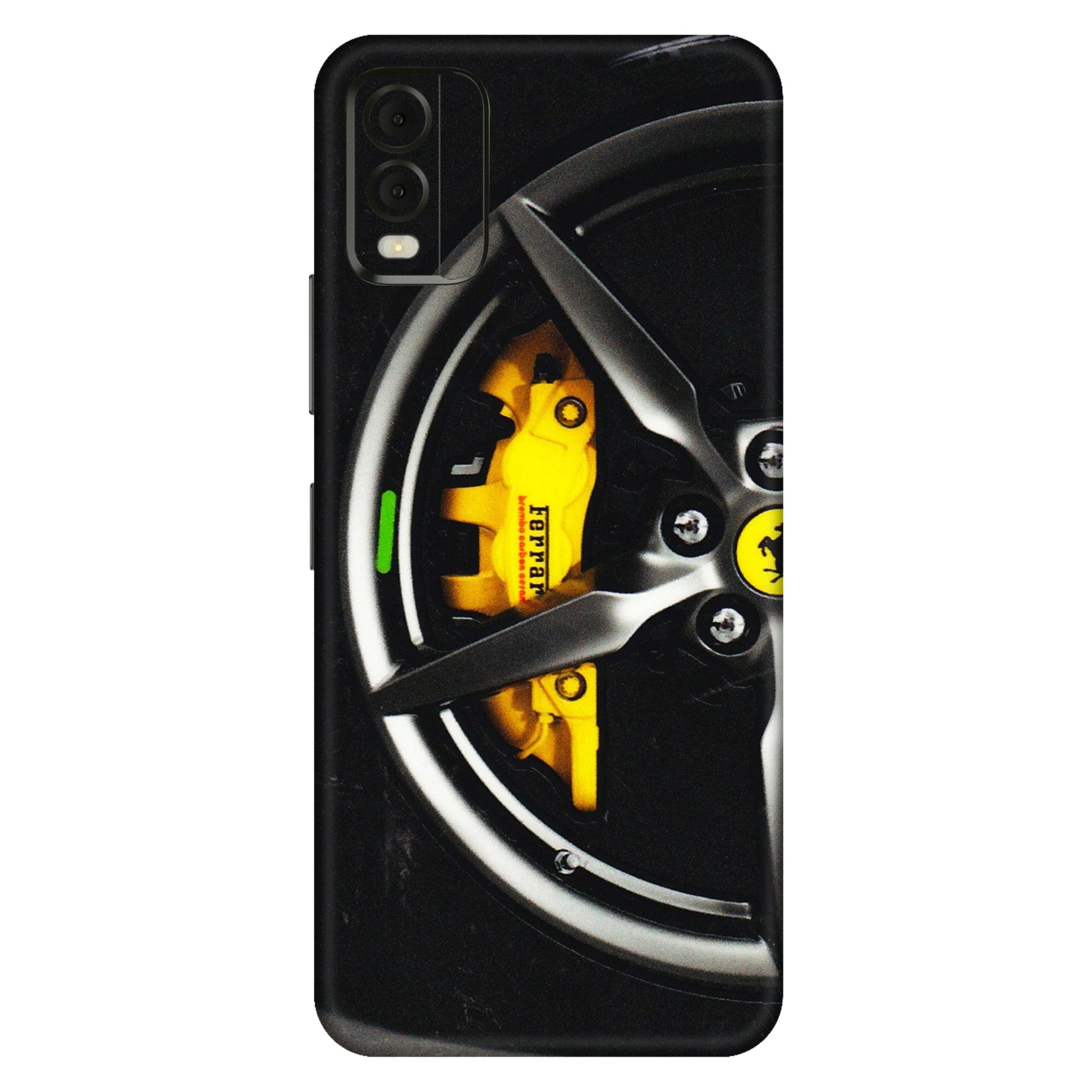 HMD NOKIA Phone Skins (All Models) - Ferrari Wheel Alloy - 3D Embossed Finish (L-173) HMD Nokia C32
