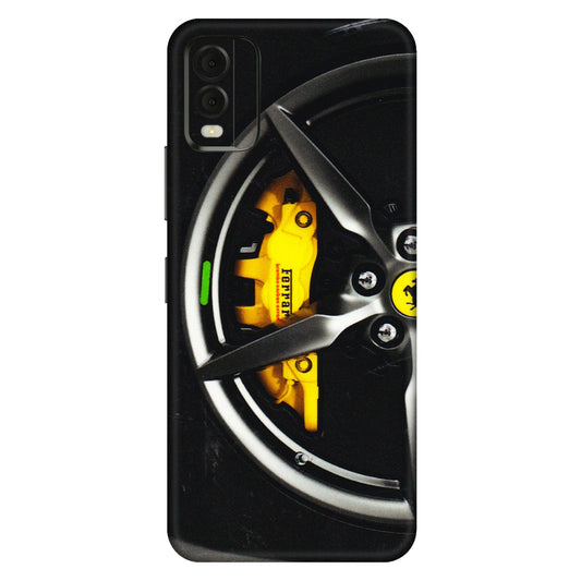 HMD NOKIA Phone Skins (All Models) - Ferrari Wheel Alloy - 3D Embossed Finish (L-173) HMD Nokia C32