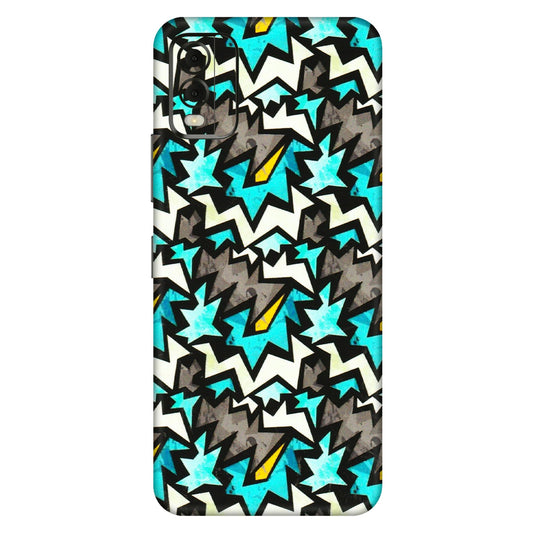 HMD NOKIA Phone Skins (All Models) - Funky Zig Zag - 3D Embossed Finish (L-223) HMD Nokia C32