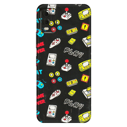 HMD NOKIA Phone Skins (All Models) - Gaming Doodles - 3D Embossed Finish (L-224) HMD Nokia C32