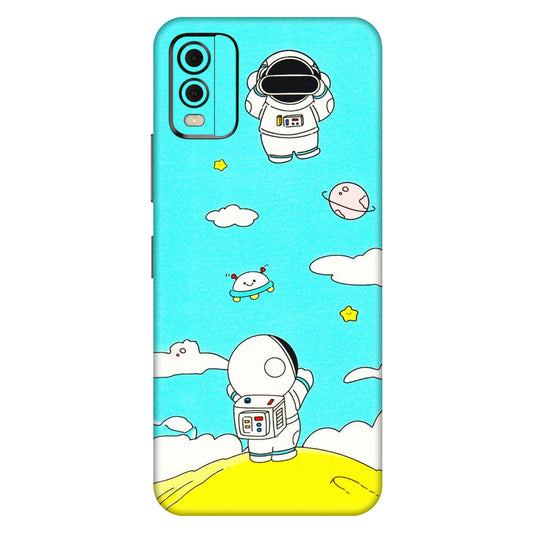 HMD NOKIA Phone Skins (All Models) - Blue Skies Astro Float - 3D Embossed Finish (L-230) HMD Nokia C32