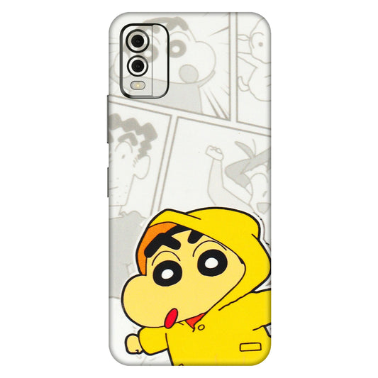 HMD NOKIA Phone Skins (All Models) - Yellow Shinchan Comic - 3D Embossed Finish (L-246) HMD Nokia C32