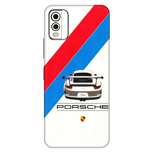 HMD NOKIA Phone Skins (All Models) - Porche Car Sober Logo - 3D Embossed Finish (L-248) HMD Nokia C32
